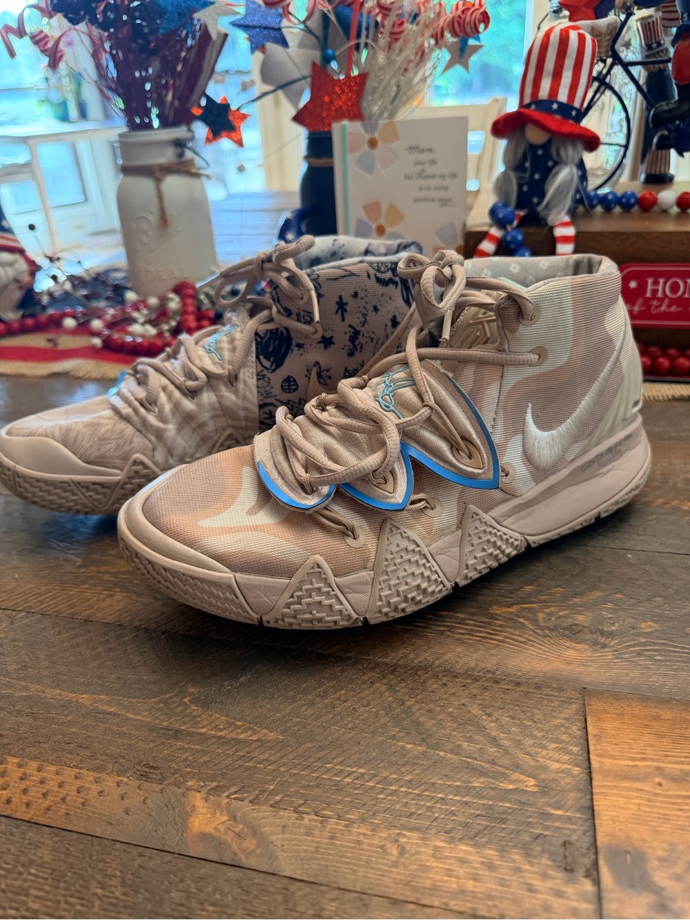 Nike Kyrie S2 Hybrid 'Desert Camo' size 8 fossil stone color 2020 Release GUC - Picture 7 of 16